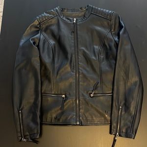 Womens Size Large Faux Leather Jacket.